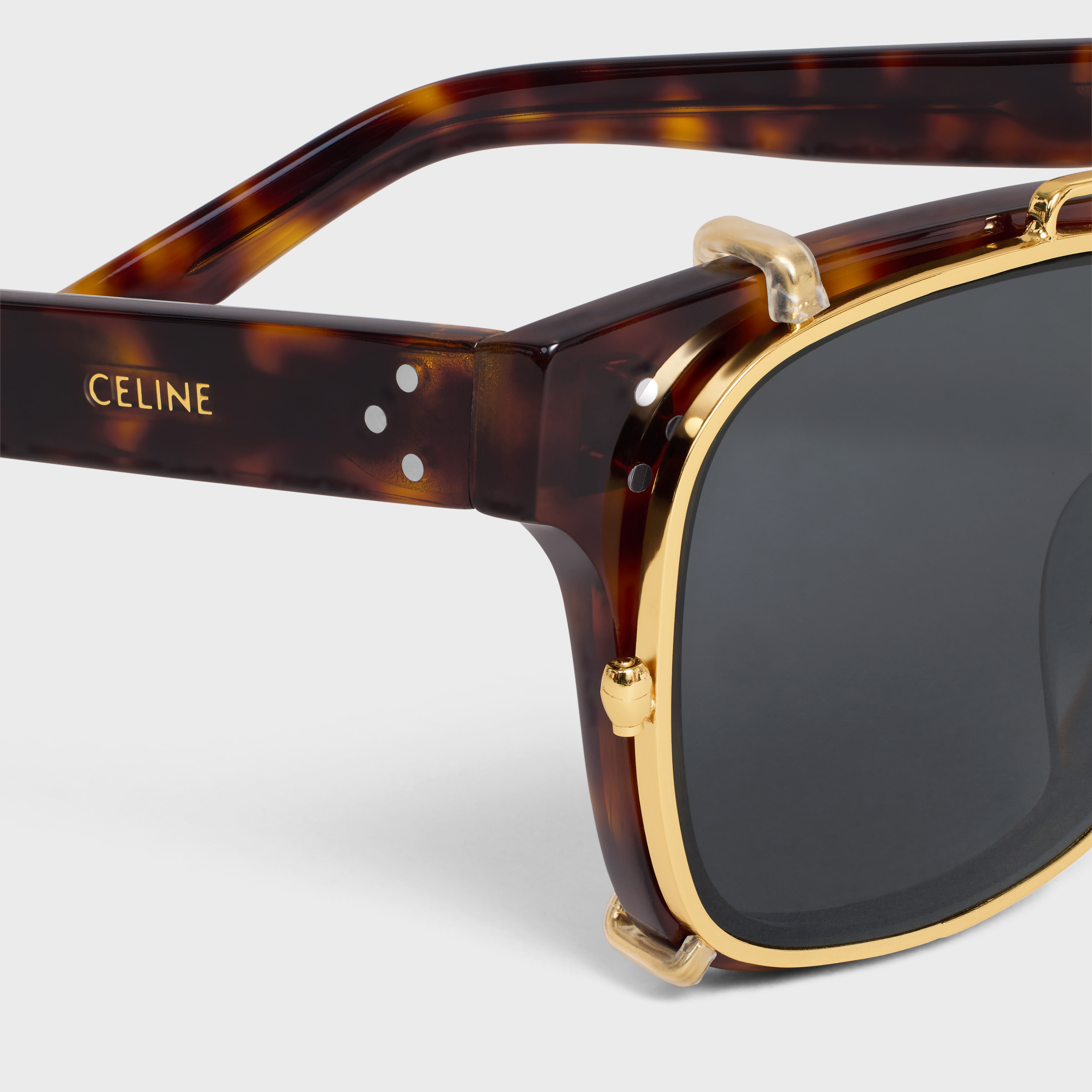 Black Frame 51 Sunglasses in Acetate with Metal - 4