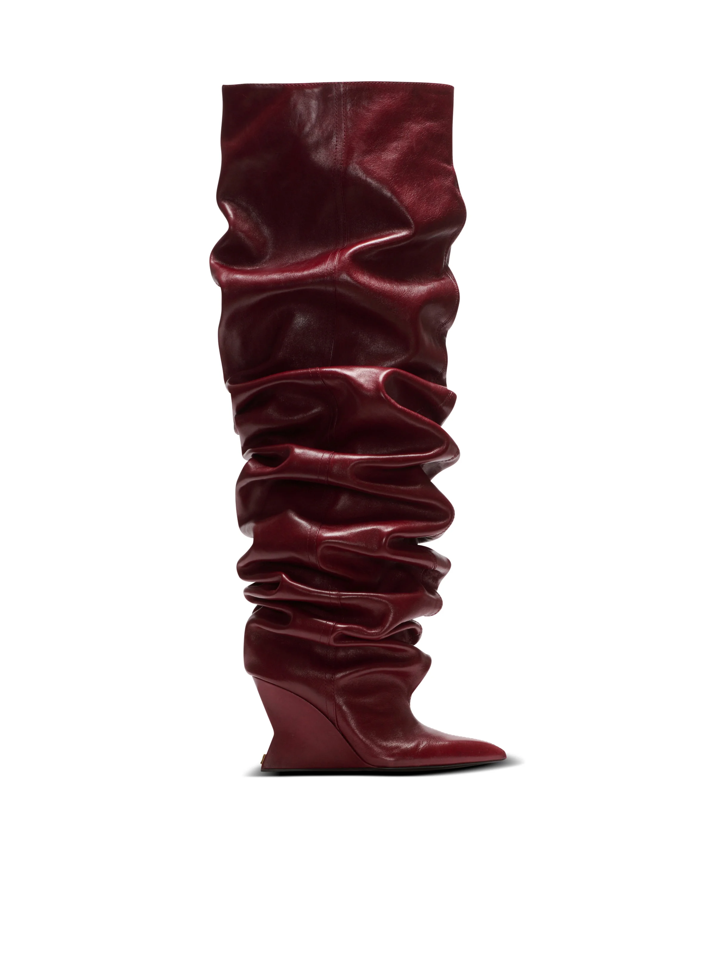 Wedge thigh-high boots - 1