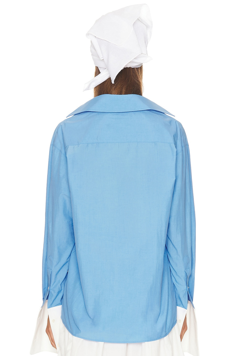 Classic Oversized Shirt in Tech Poplin - 4