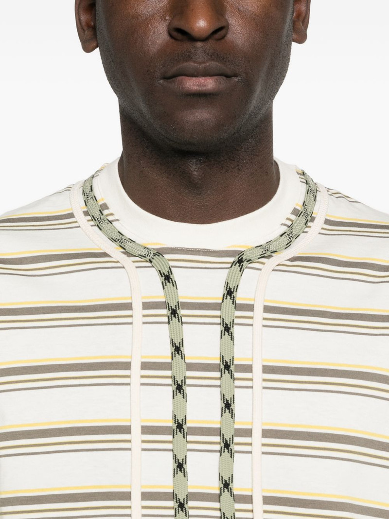 striped trek-lace T-shirt 5