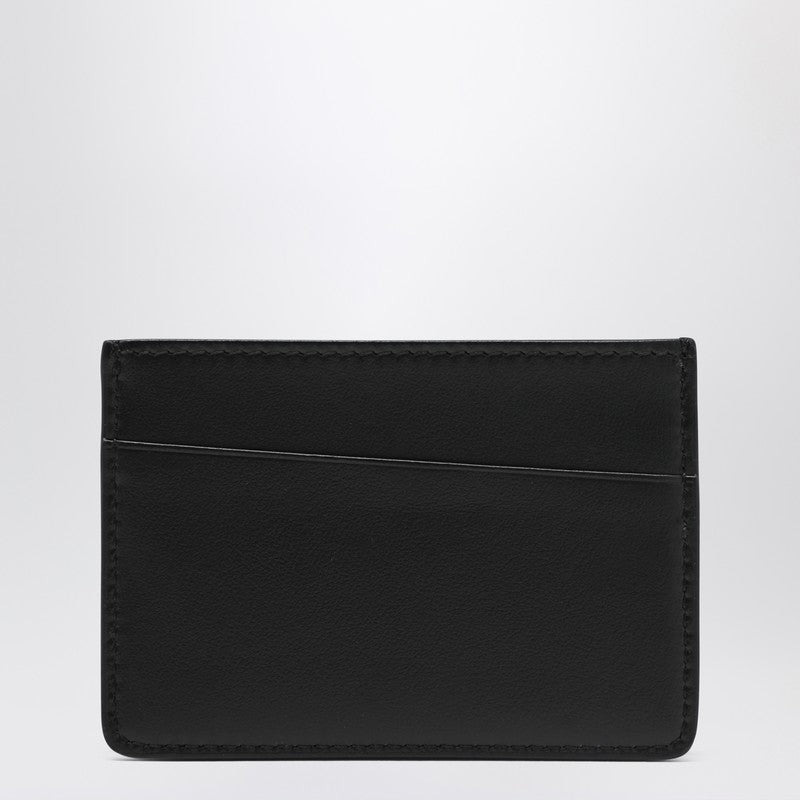 Maison Margiela Black leather cardholder with logo - 2