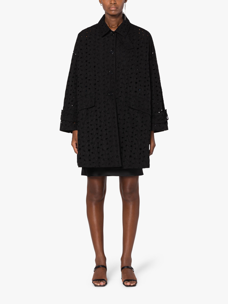 HUMBIE BLACK EMBROIDERED OVERCOAT 3