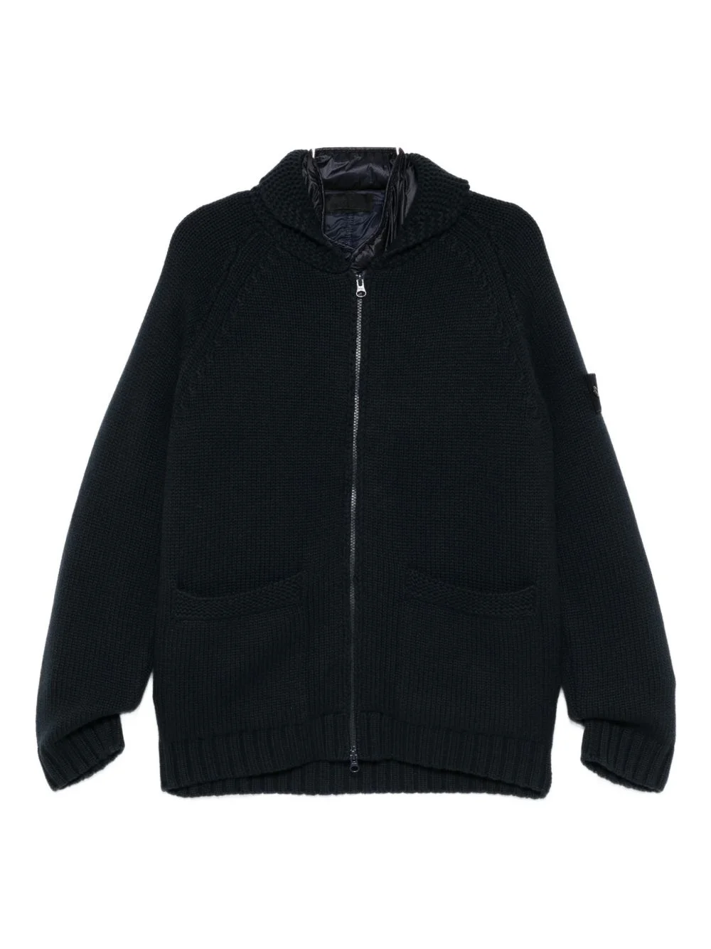 zip-up cardigan - 1