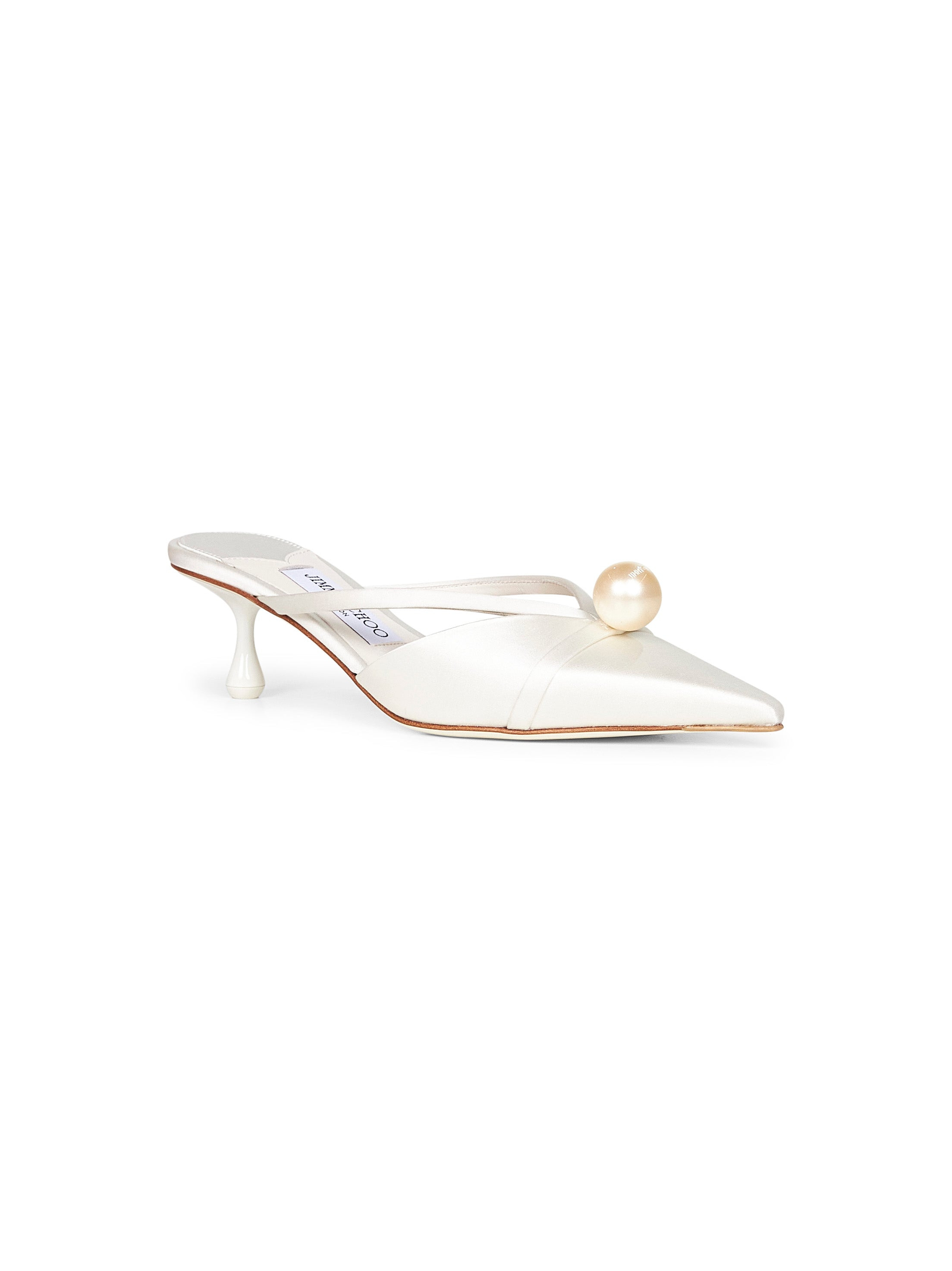 Jimmy Choo Women Ivory Satin Sana Mule 50 Mules - 2