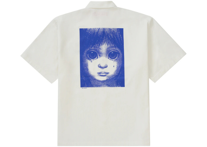 Supreme Supreme Margaret Keane Teardrop S/S Work Shirt White outlook