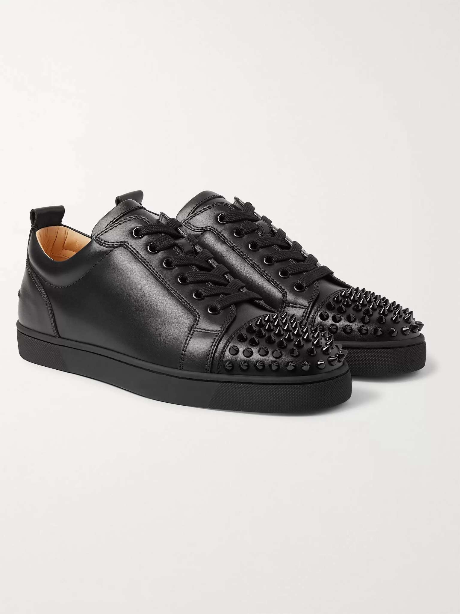 Louis Junior Spikes Cap-Toe Leather Sneakers - 4