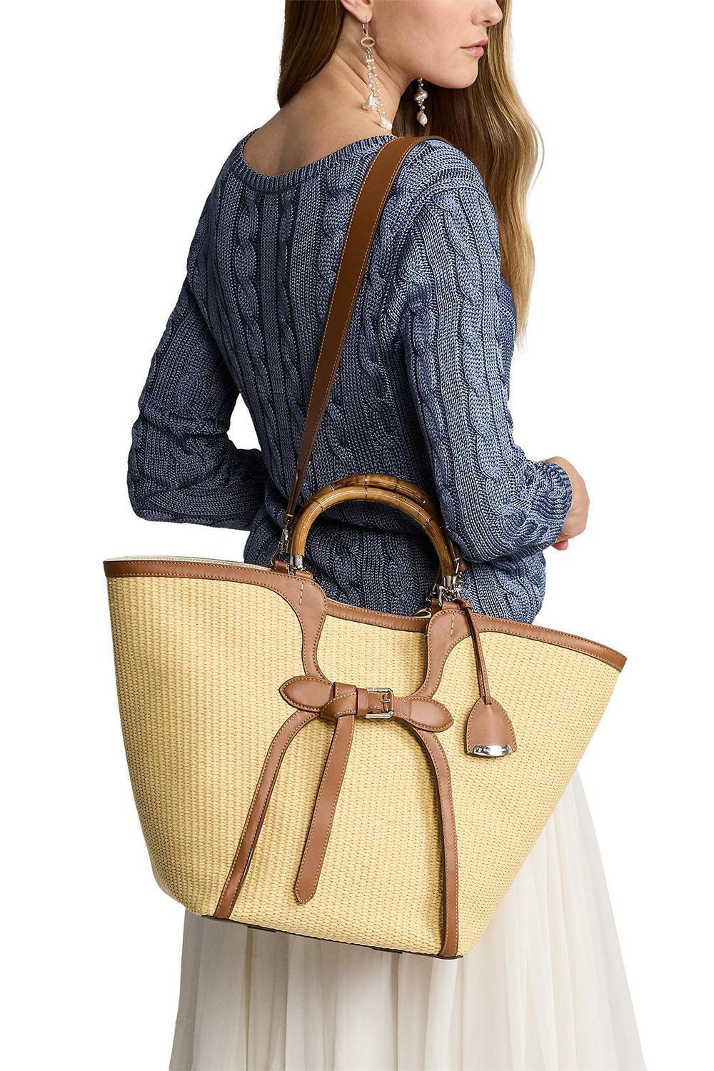 The Ralph Braided Raffia Large Tote - 3
