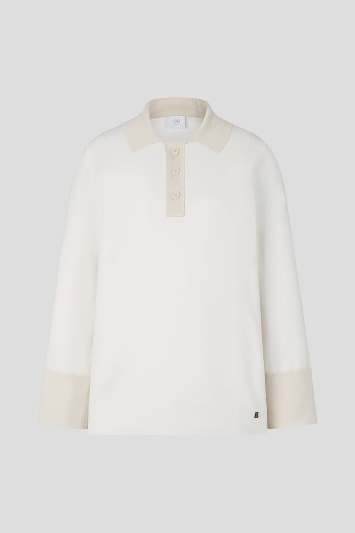Edyta Knit polo shirt in Off-white - 1