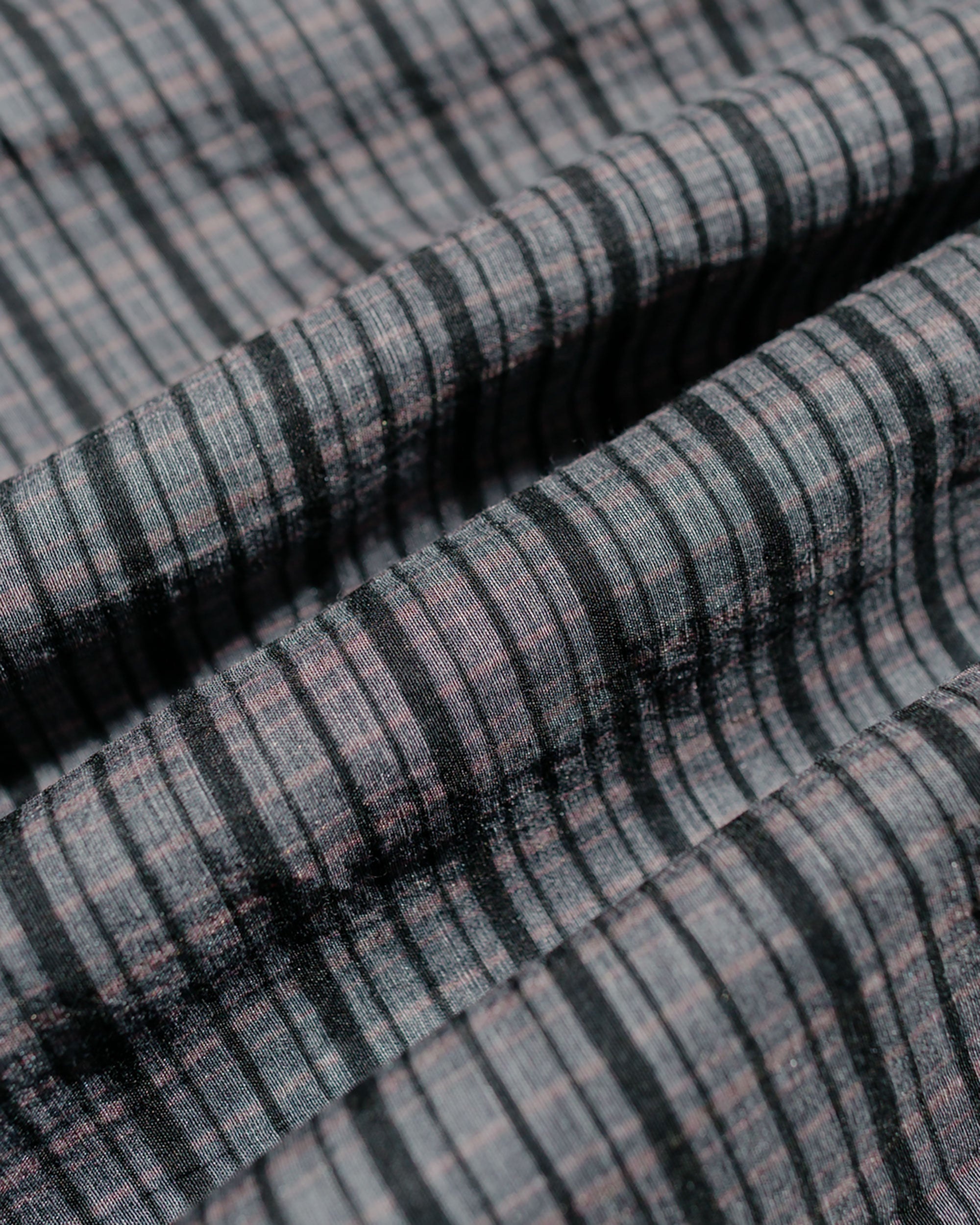Heusen Shirt Shortsleeve Picnic Check Cotton Silk - 6