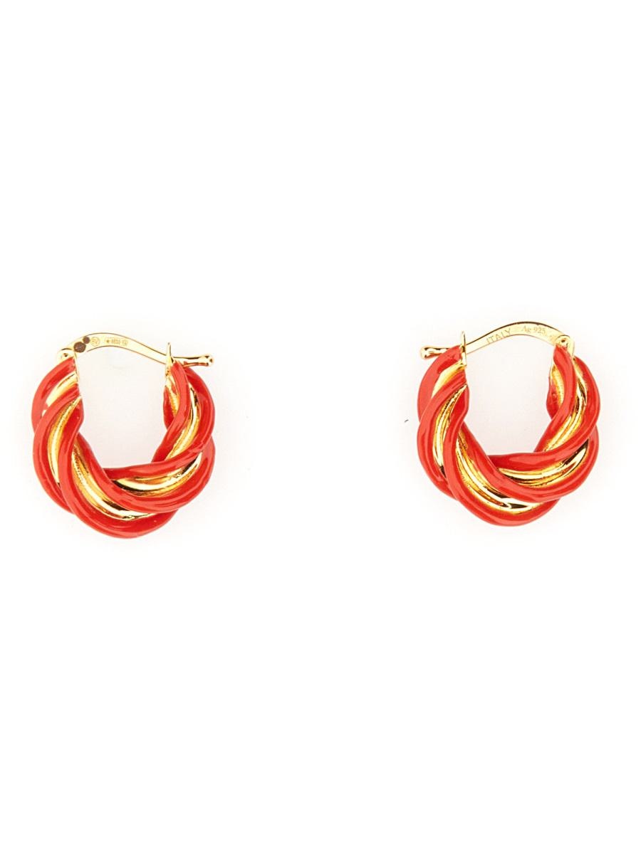 ピアス BOTTEGA VENETA SS23 PILLAR HOOP EARRINGS (731898_VAHU48822) Bottega Veneta Pillar hoop earrings | danielloboutique