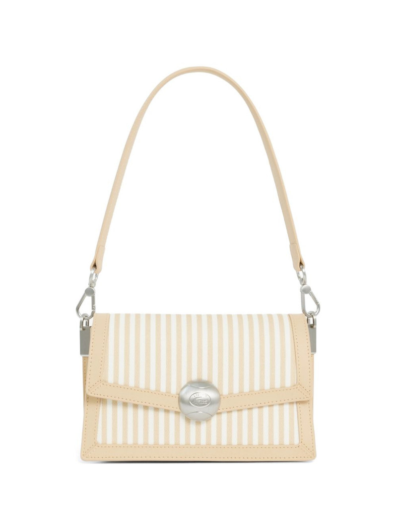 striped appliqué shoulder bag 1