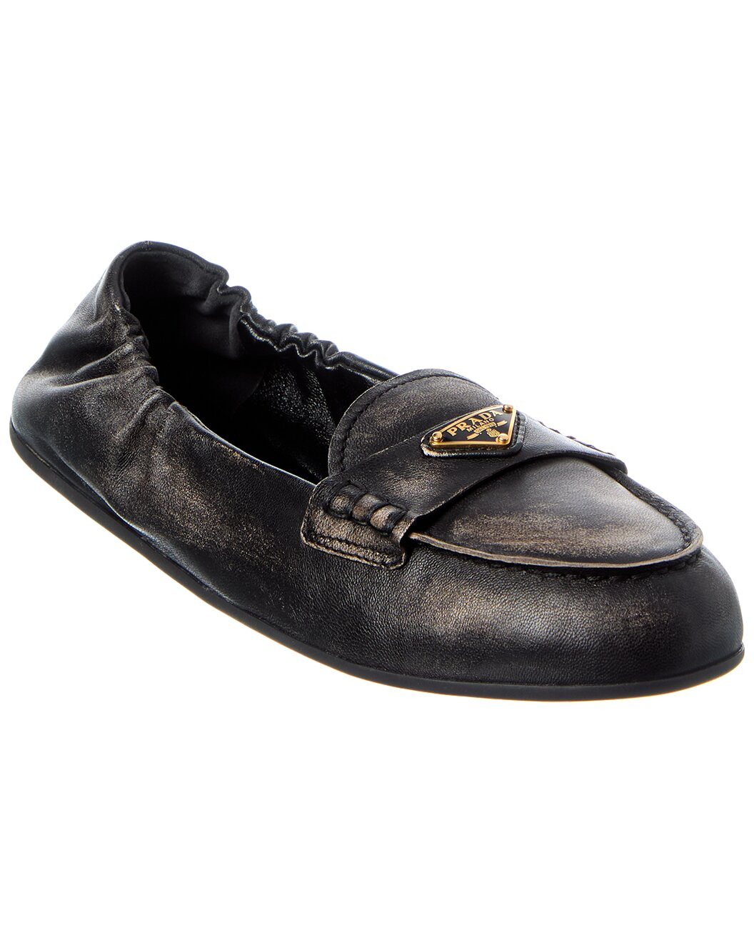 Prada Logo Leather Loafer - 1