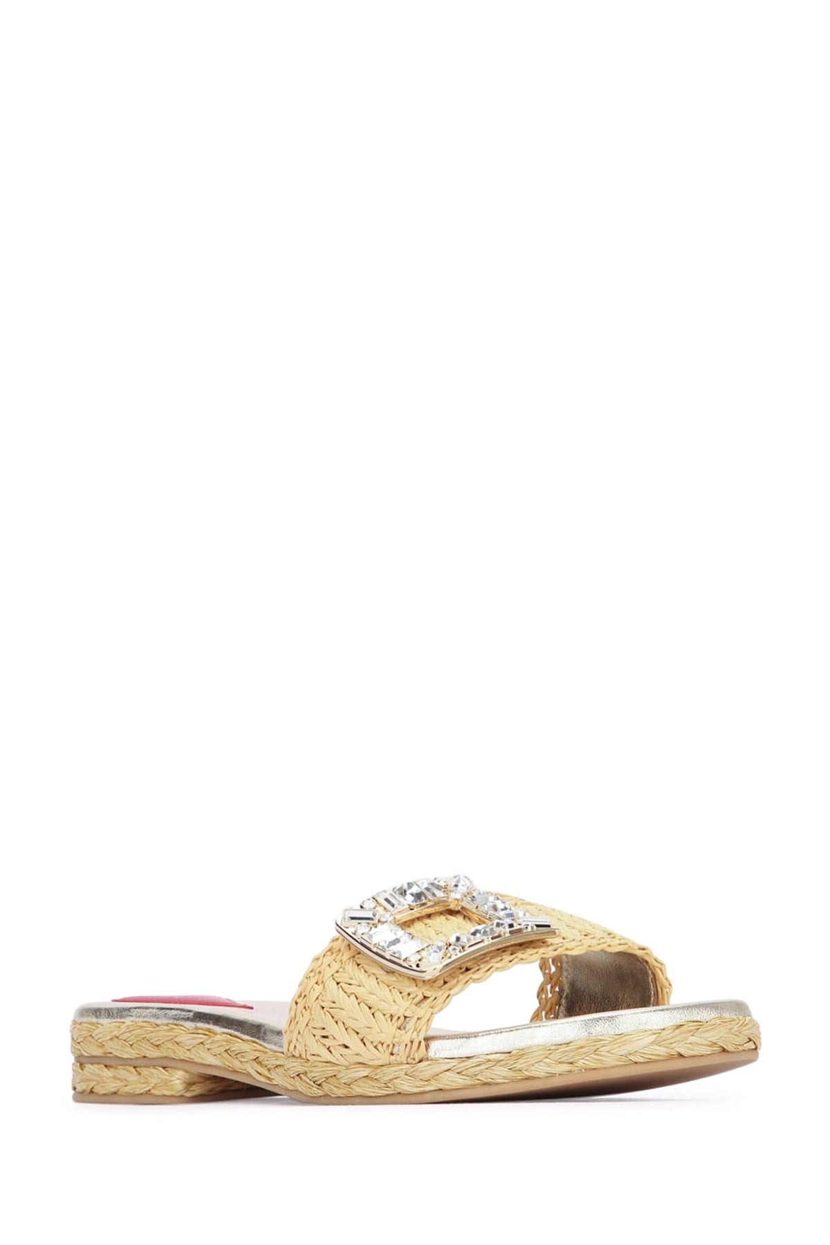 Roger Vivier Women Strass Buckle Raffia Espa Mule 25 - 2