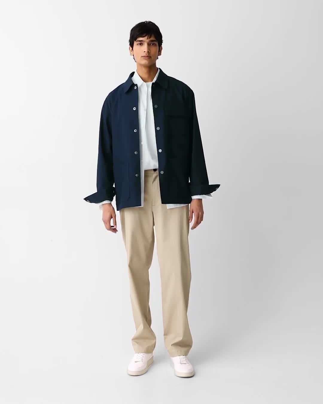 Straight Pant in Cotton-Blend Twill - 6