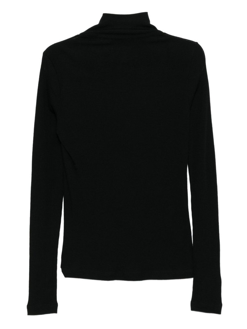 Y's denim-patch top outlook