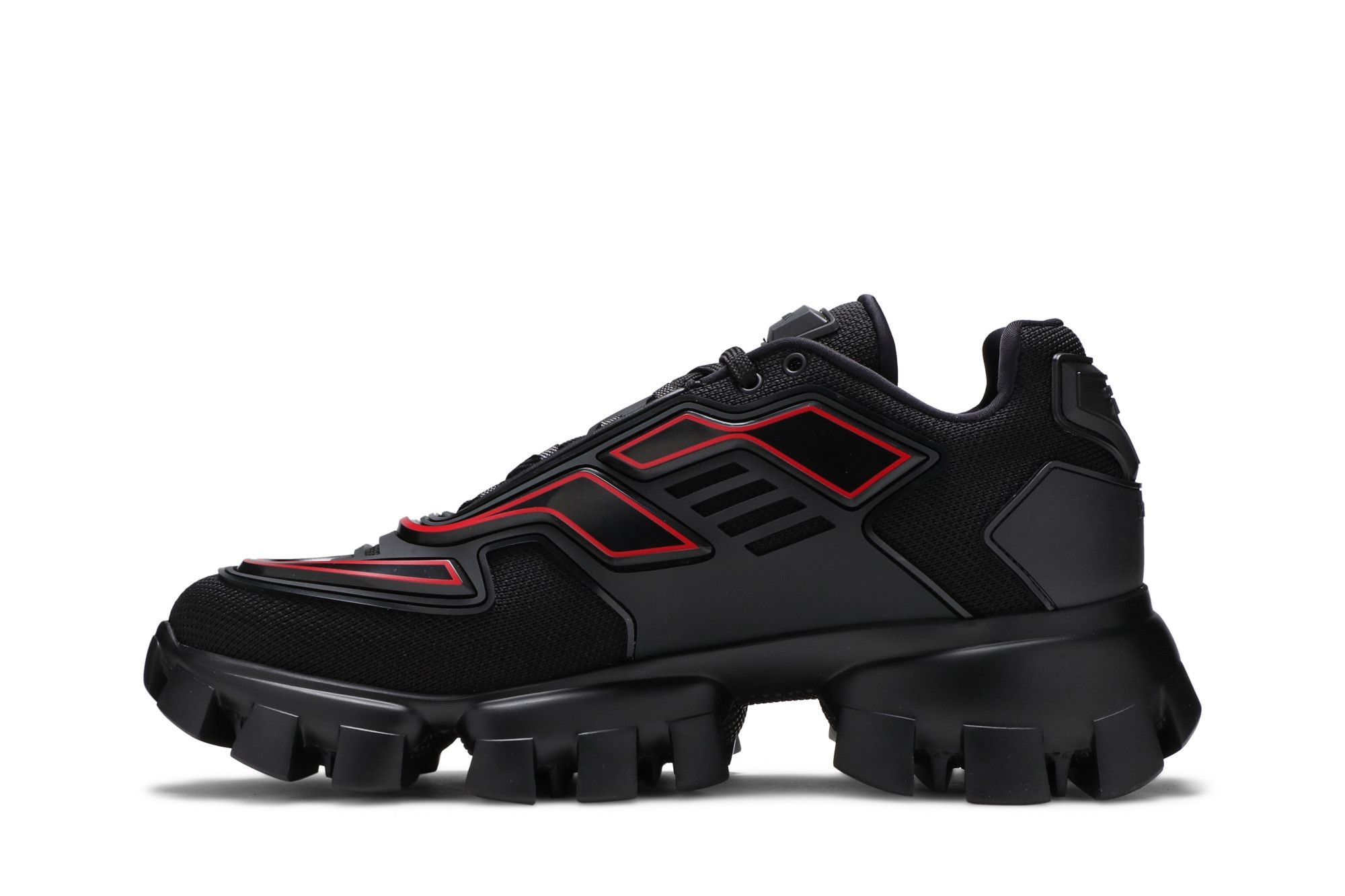 Prada Cloudbust Thunder Knit 'Black Red' - 3