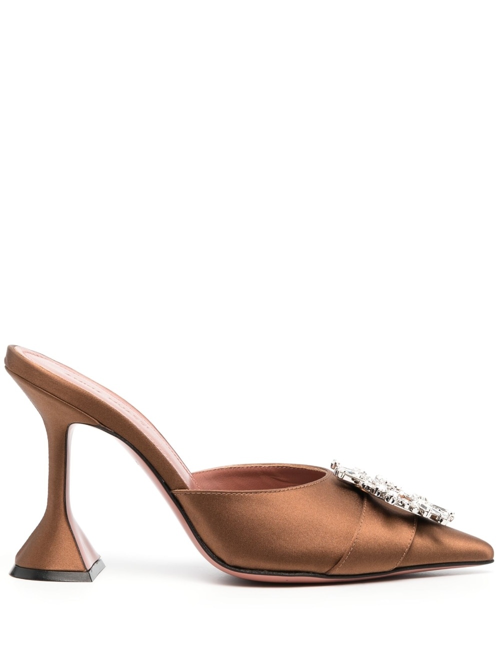 Begum 95mm satin mules - 1