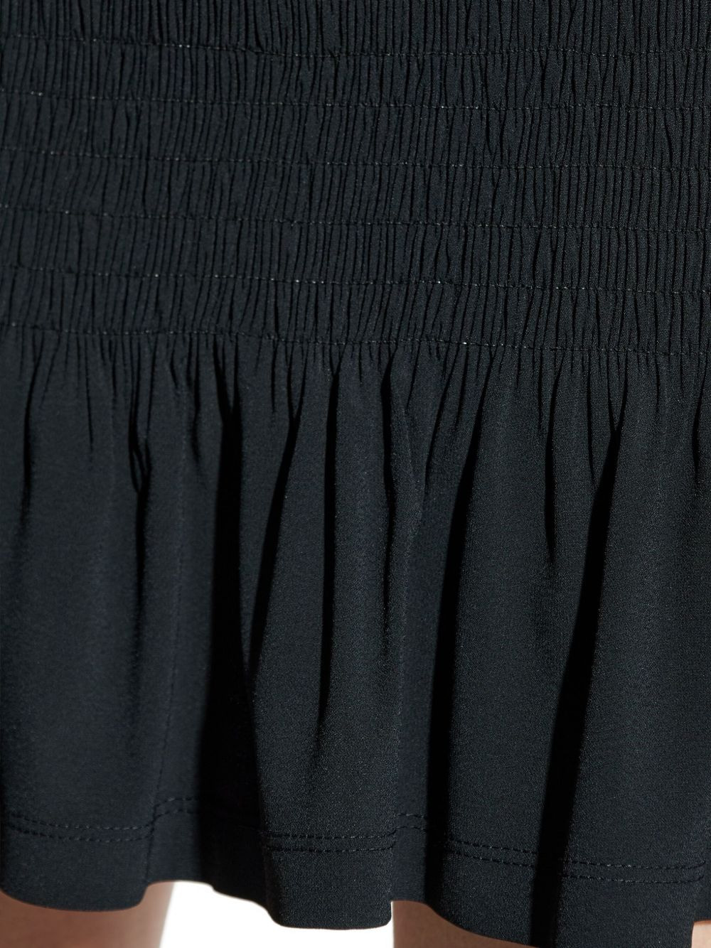 smocked ruffled mini dress - 5