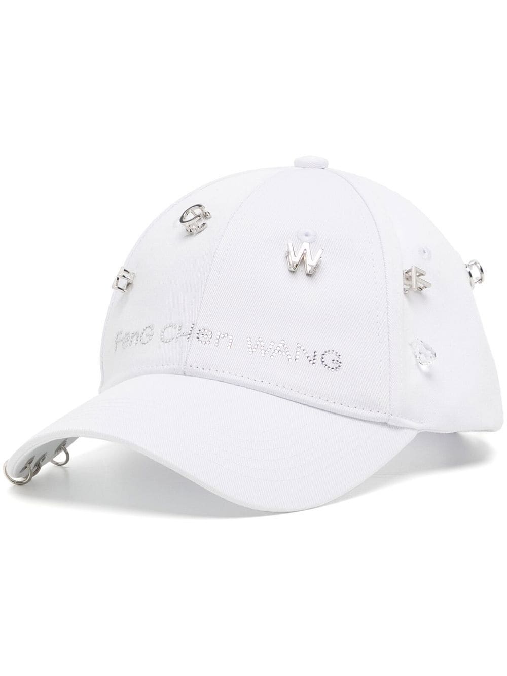 logo-lettering baseball cap - 1