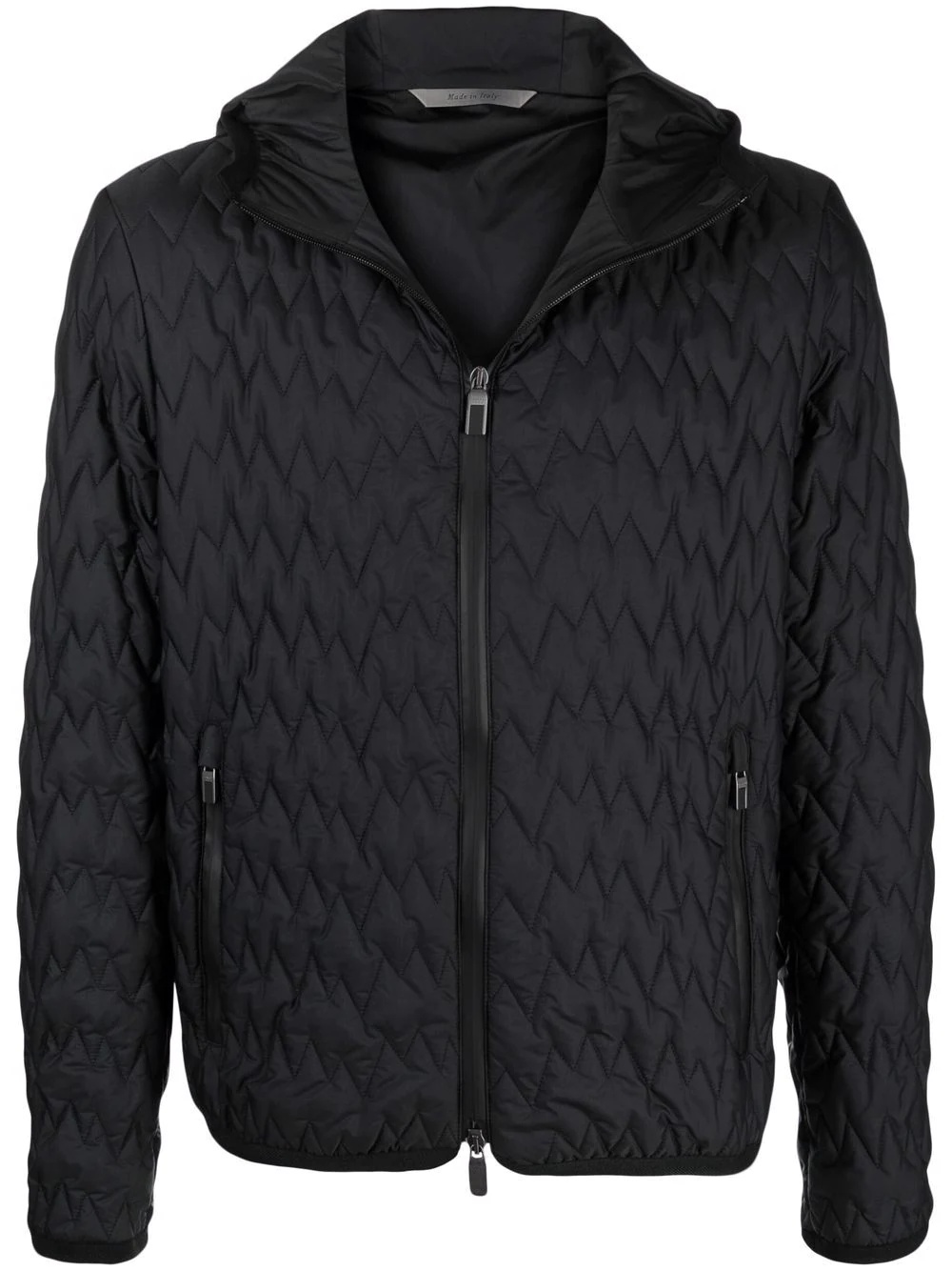 quilted feather-down bomber jacket - 1