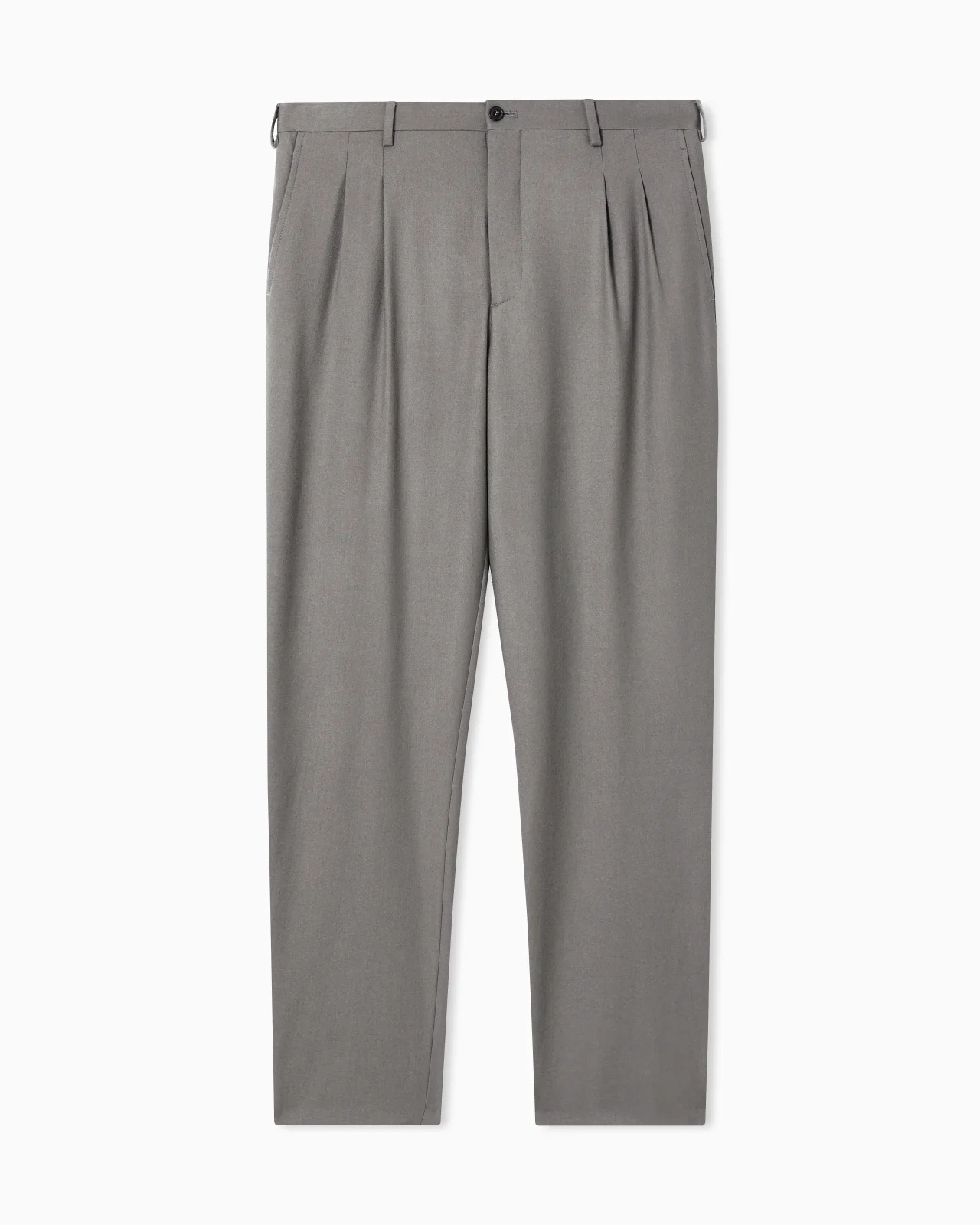 Wool flannel trousers - 1