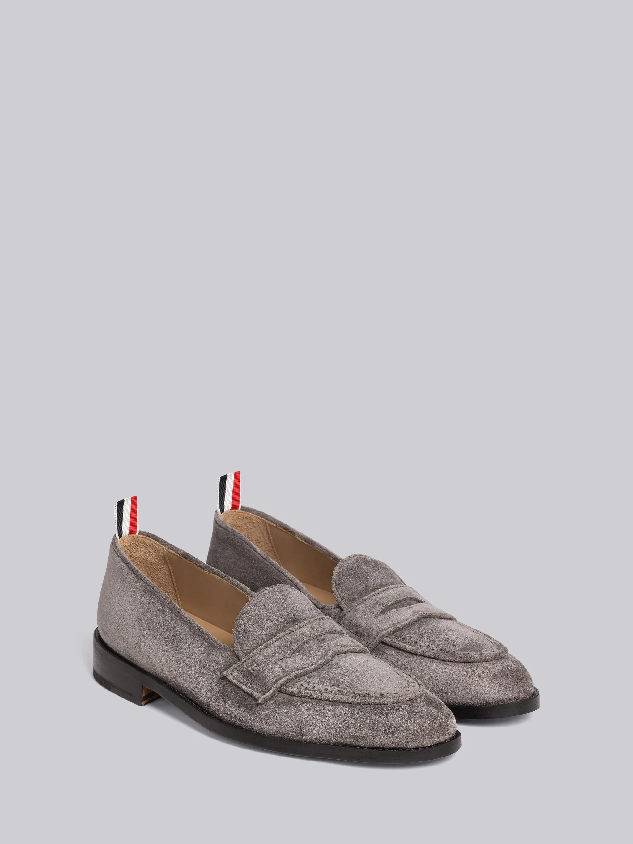 Fine Kid Suede Varsity Penny Loafer - 3