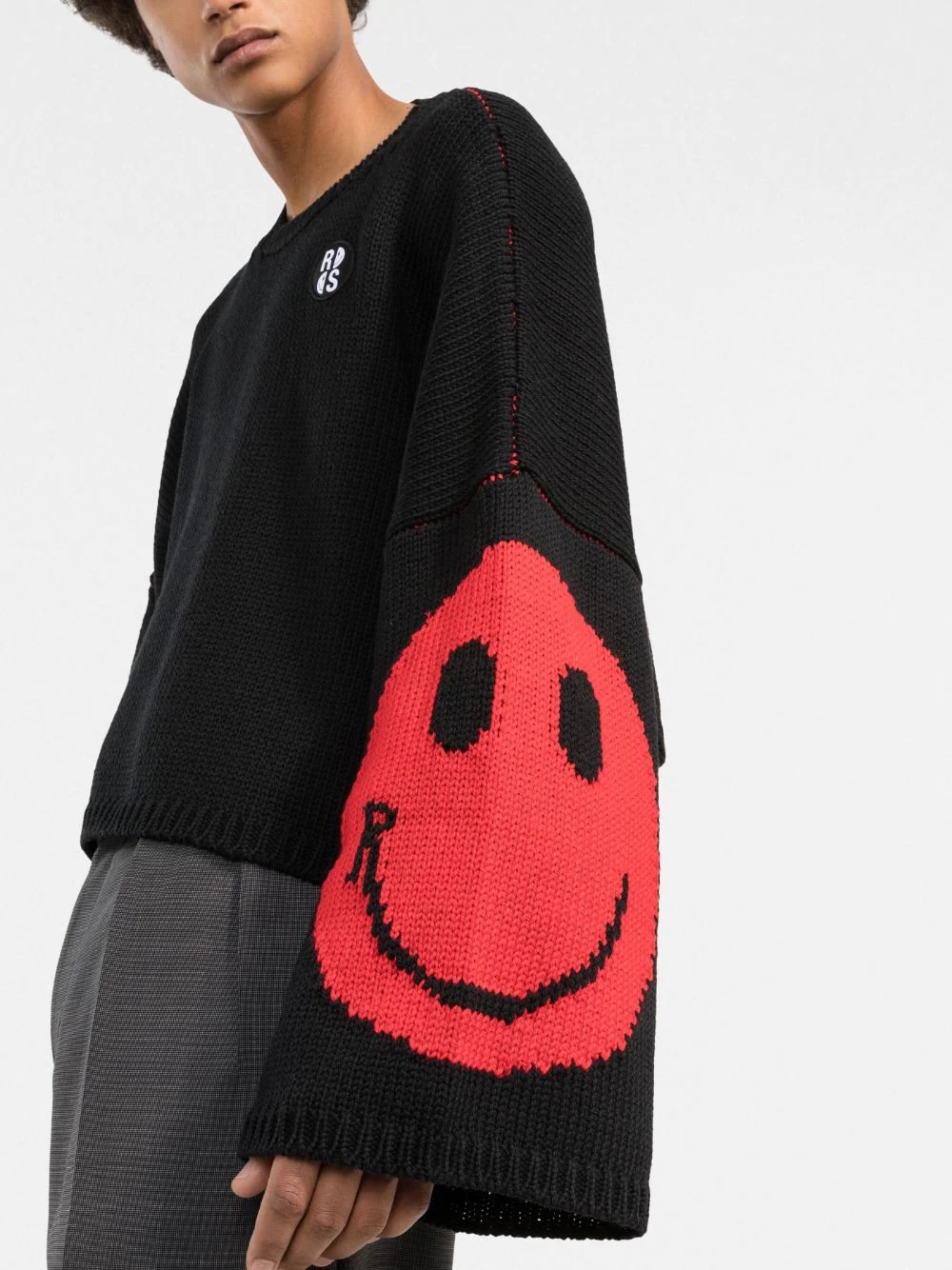 x Smiley intarsia jumper - 3