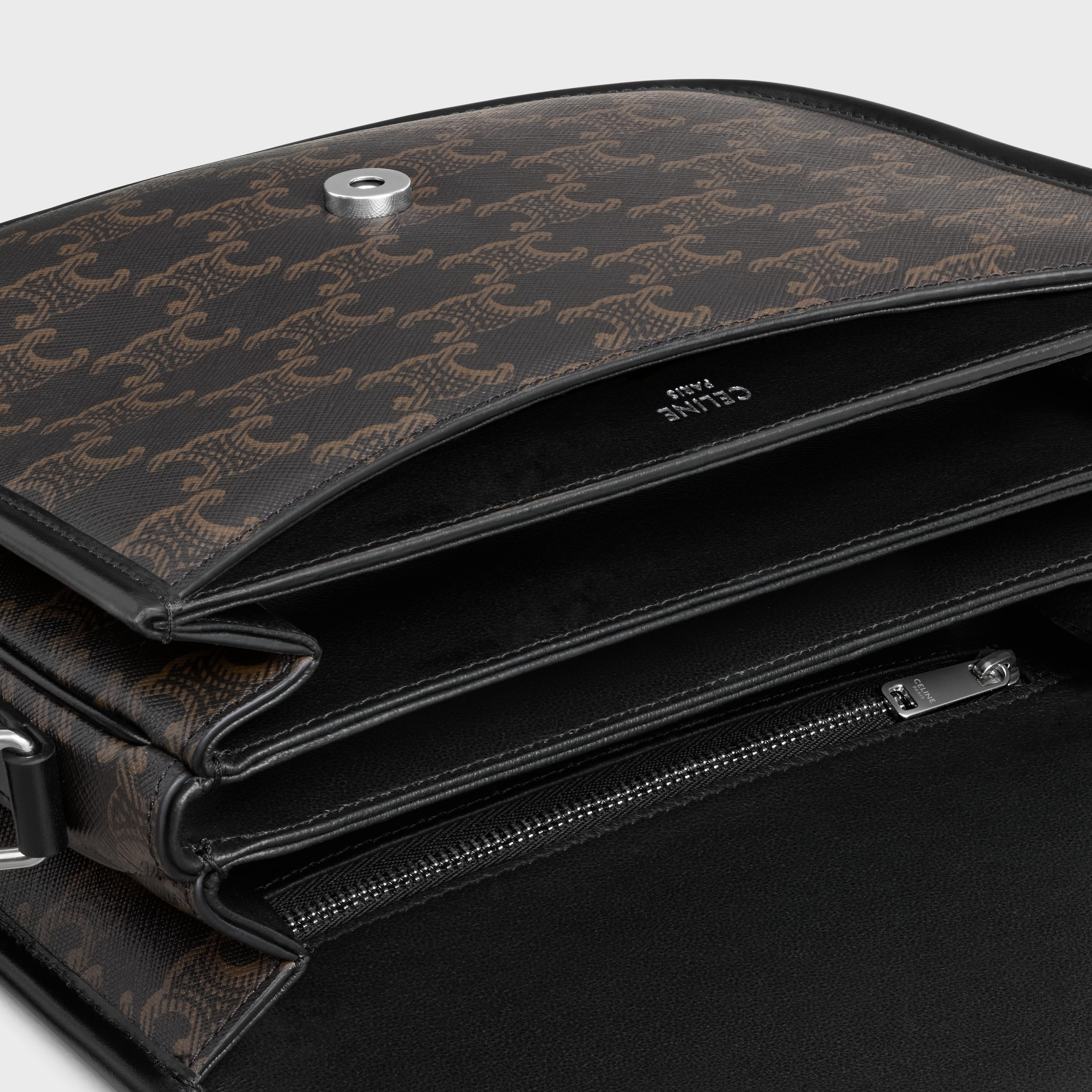 MEDIUM BESACE TRIOMPHE IN TRIOMPHE CANVAS AND CALFSKIN - 4