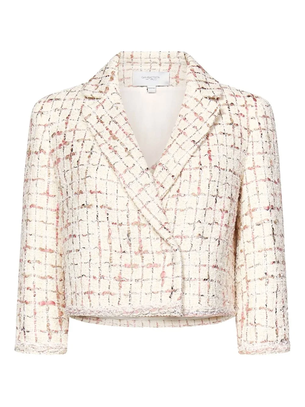 cropped tweed jacket - 1