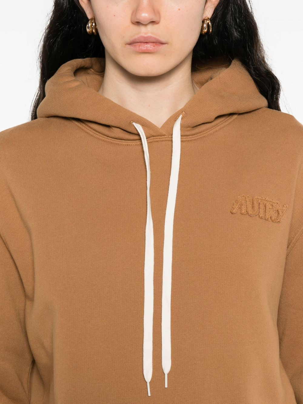 logo-embroidered hoodie - 5