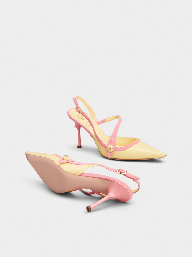 Rose Vivier Slingback Pumps in leather 6