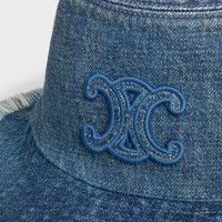 【日本入手困難】CELINE BUCKET HAT IN UNION WASH DENIM ハット Celine-Celine Bucket Hat in Dark Union Wash Denim