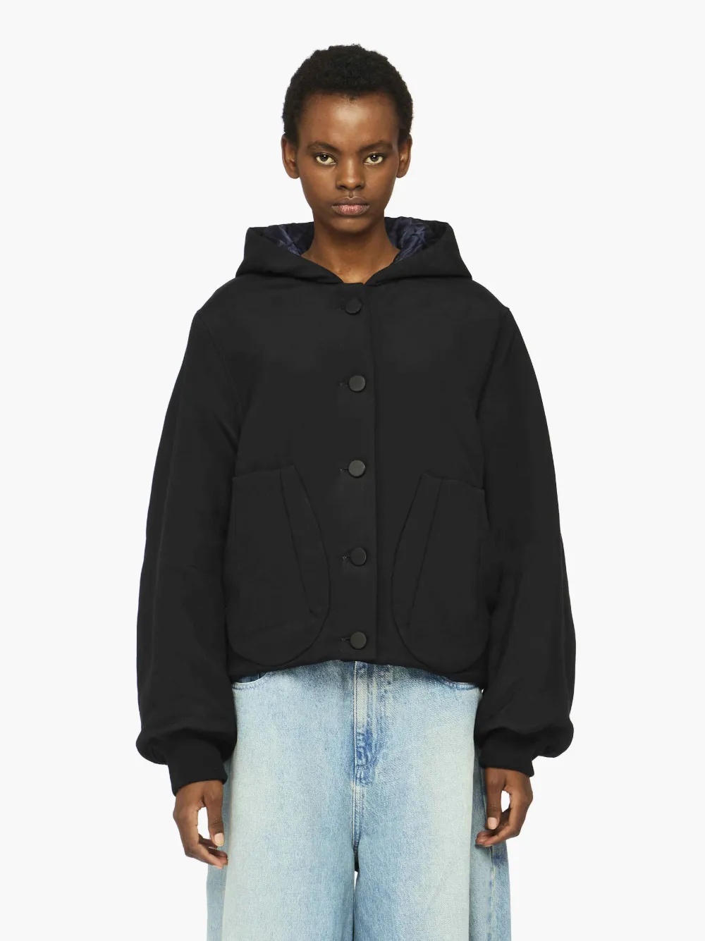 HOODED BLOUSON JACKET - 2