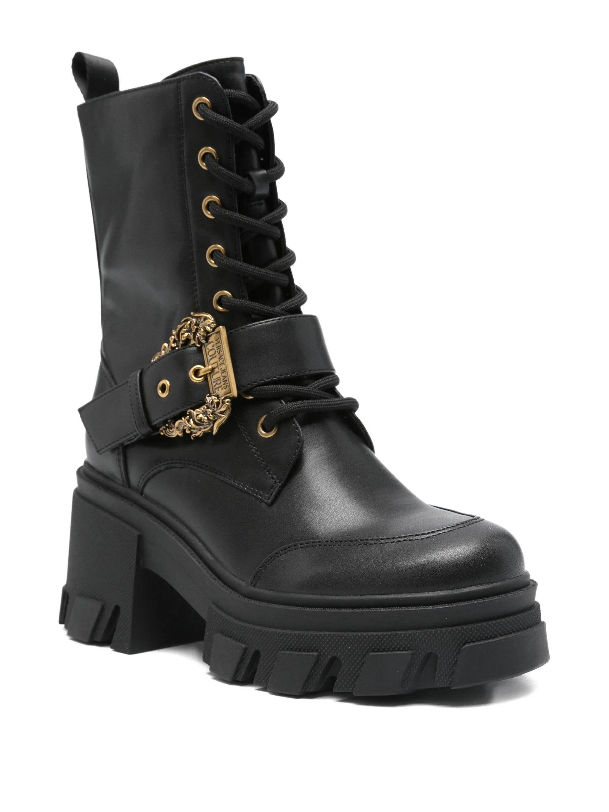 Versace Jeans Couture Lace-up Buckled Boots - 4