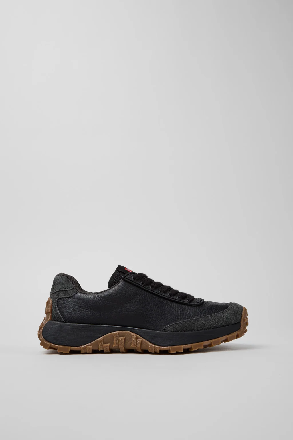 Drift Trail Black Leather and Nubuck Sneakers for Women. - 1