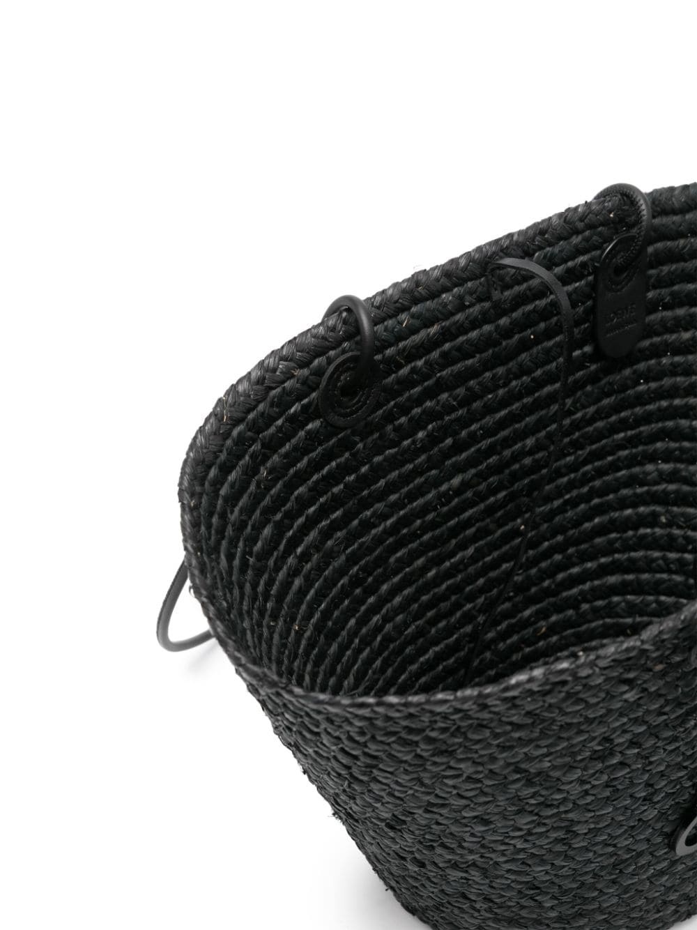 medium Anagram raffia tote bag - 5