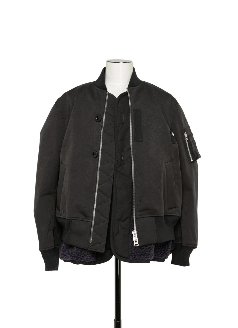 Faux Suede Mix Blouson 1