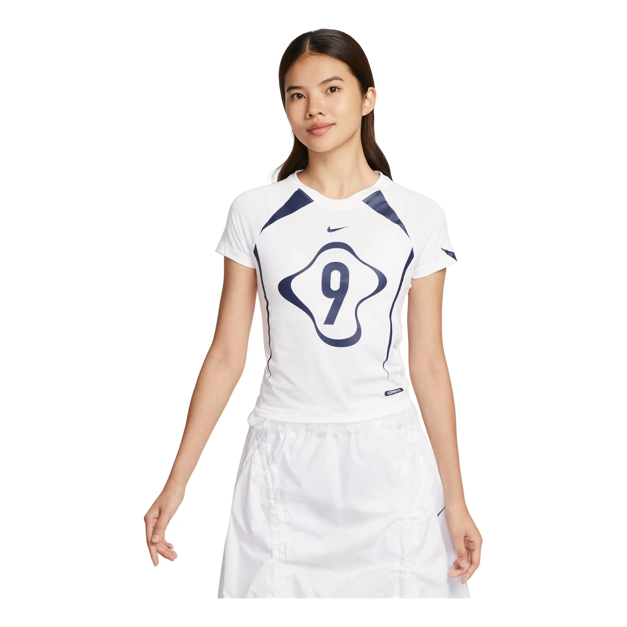 (WMNS) Nike Chill Knit Graphic T-shirt 'White' II1950-100 - 1
