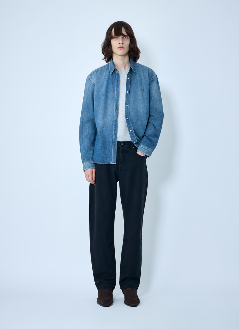SAINT LAURENT Loose Straight Denim Pants outlook