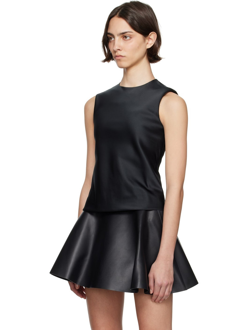 JW Anderson Black Bias Cut Sleeveless Top outlook