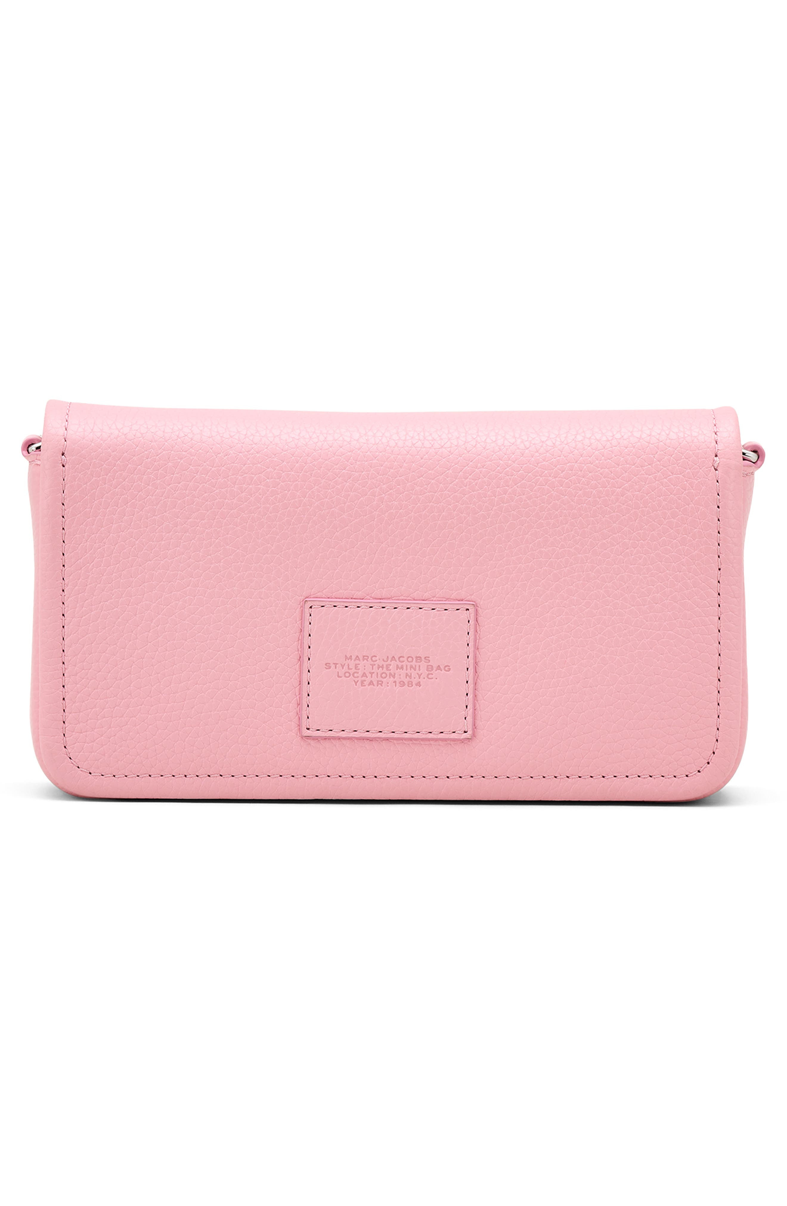Marc Jacobs The Mini Leather Crossbody Bag in Ribbon Pink at Nordstrom - 2