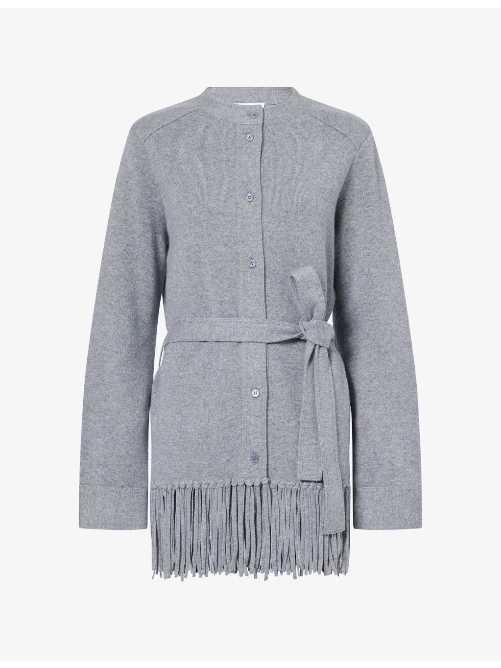 Thea Fringed Cashmere Cardigan - 1