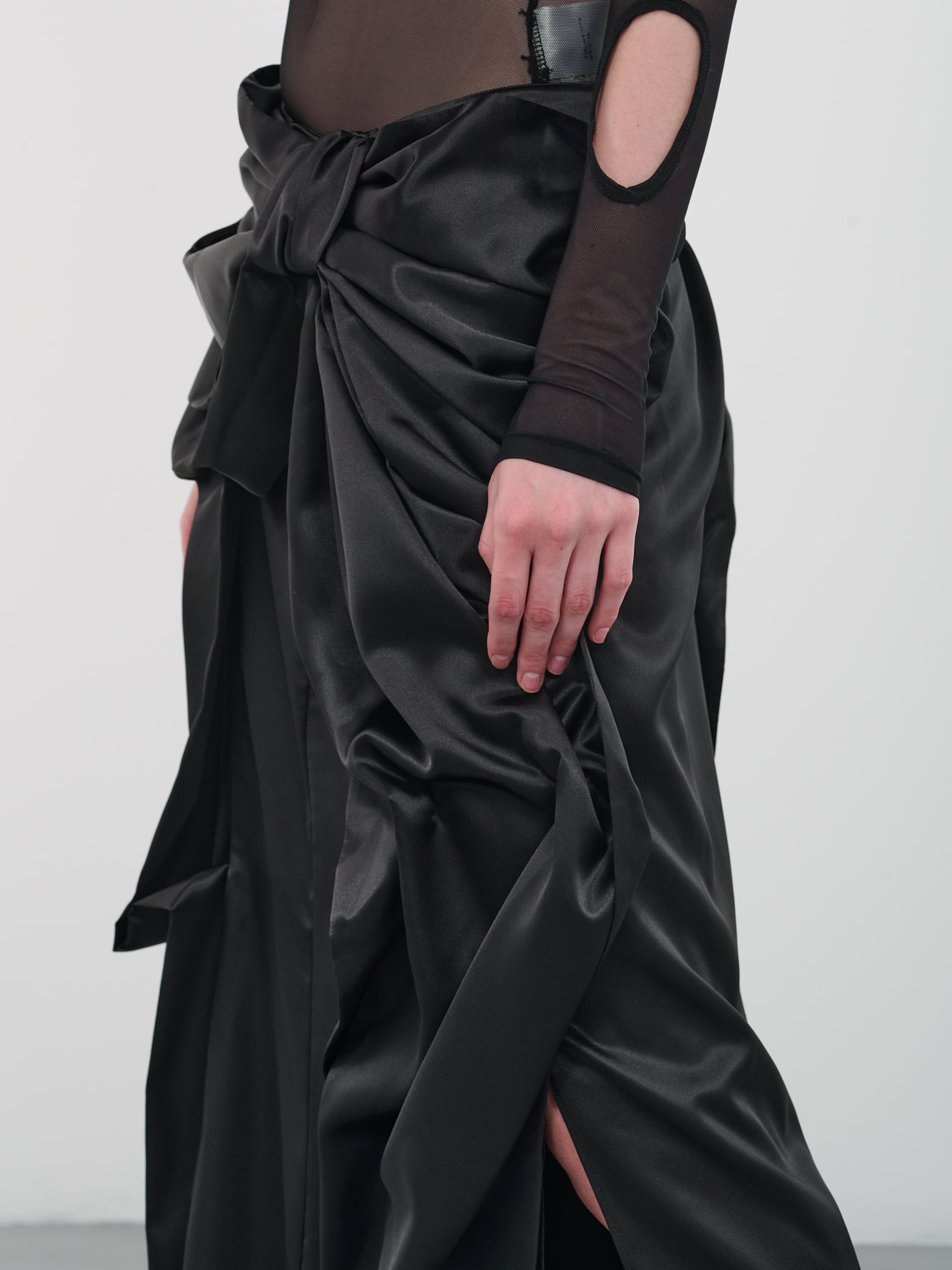 Satin Bow Skirt - 4