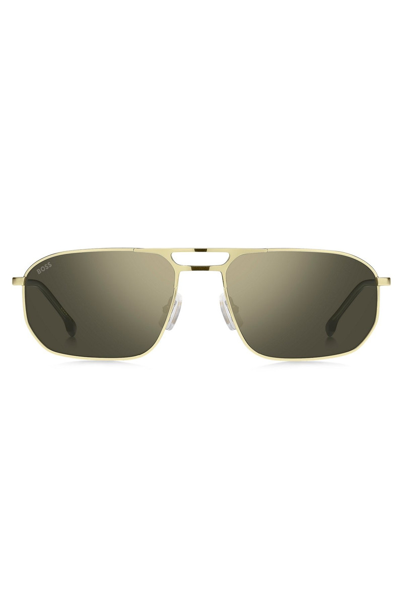 GOLD-TONE SUNGLASSES WITH TUBULAR TEMPLES 3