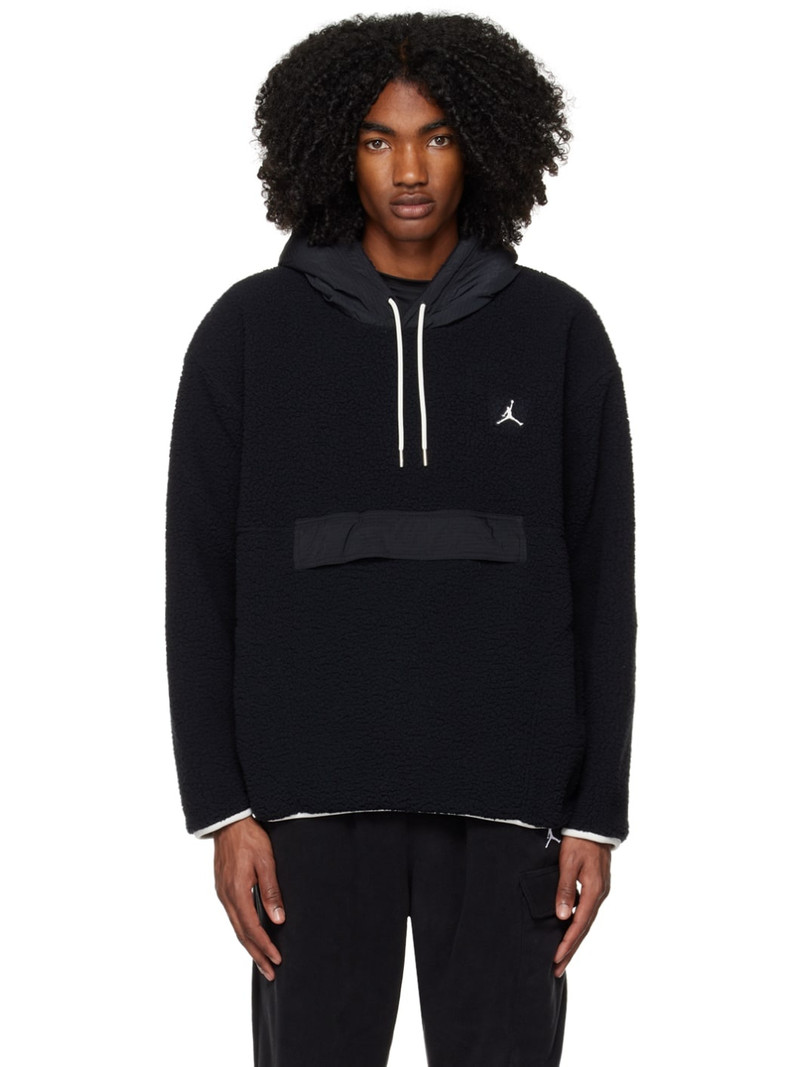 Black Essential Winter Hoodie - 1