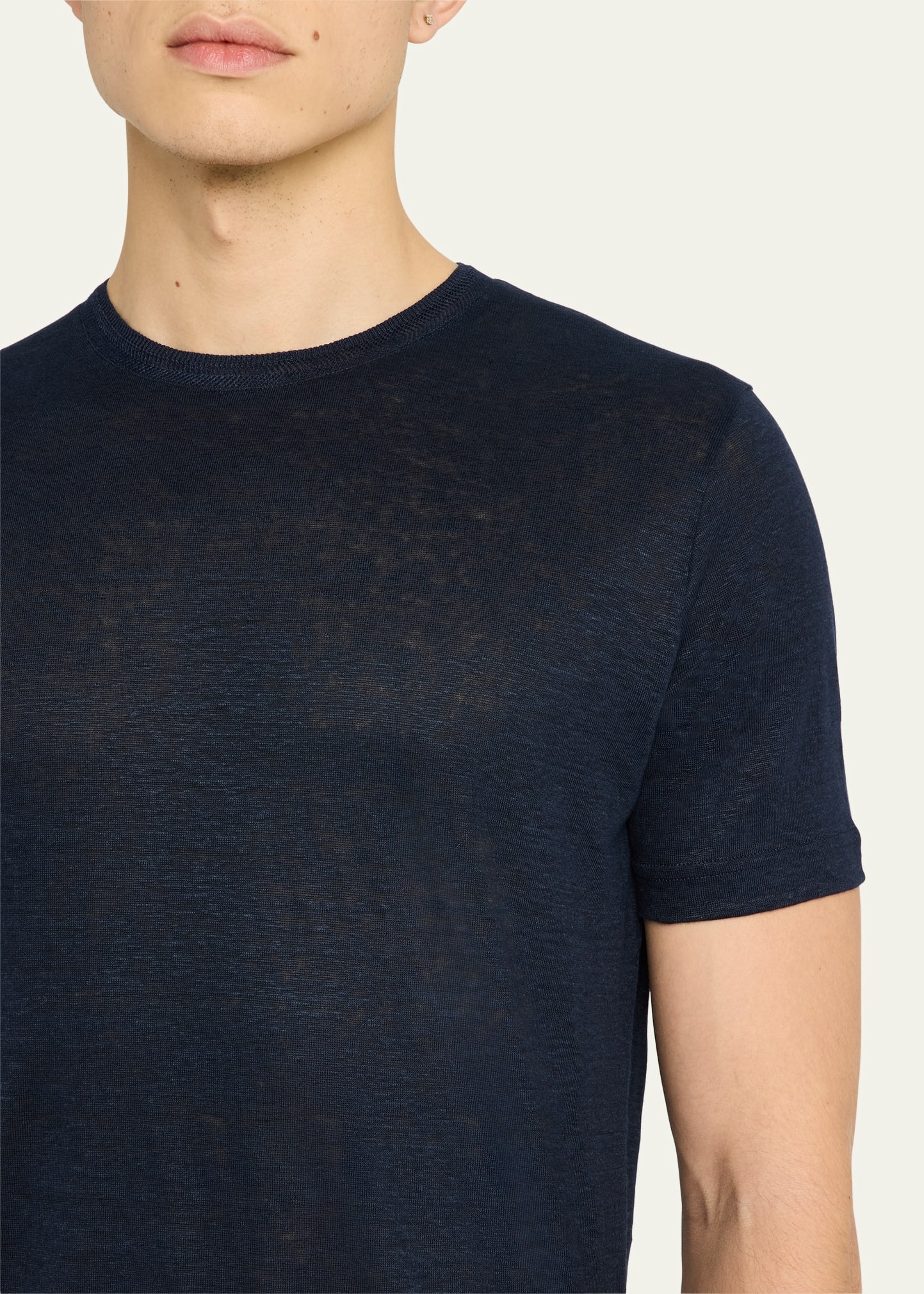 Men's Sam Linen Crewneck T-Shirt - 5