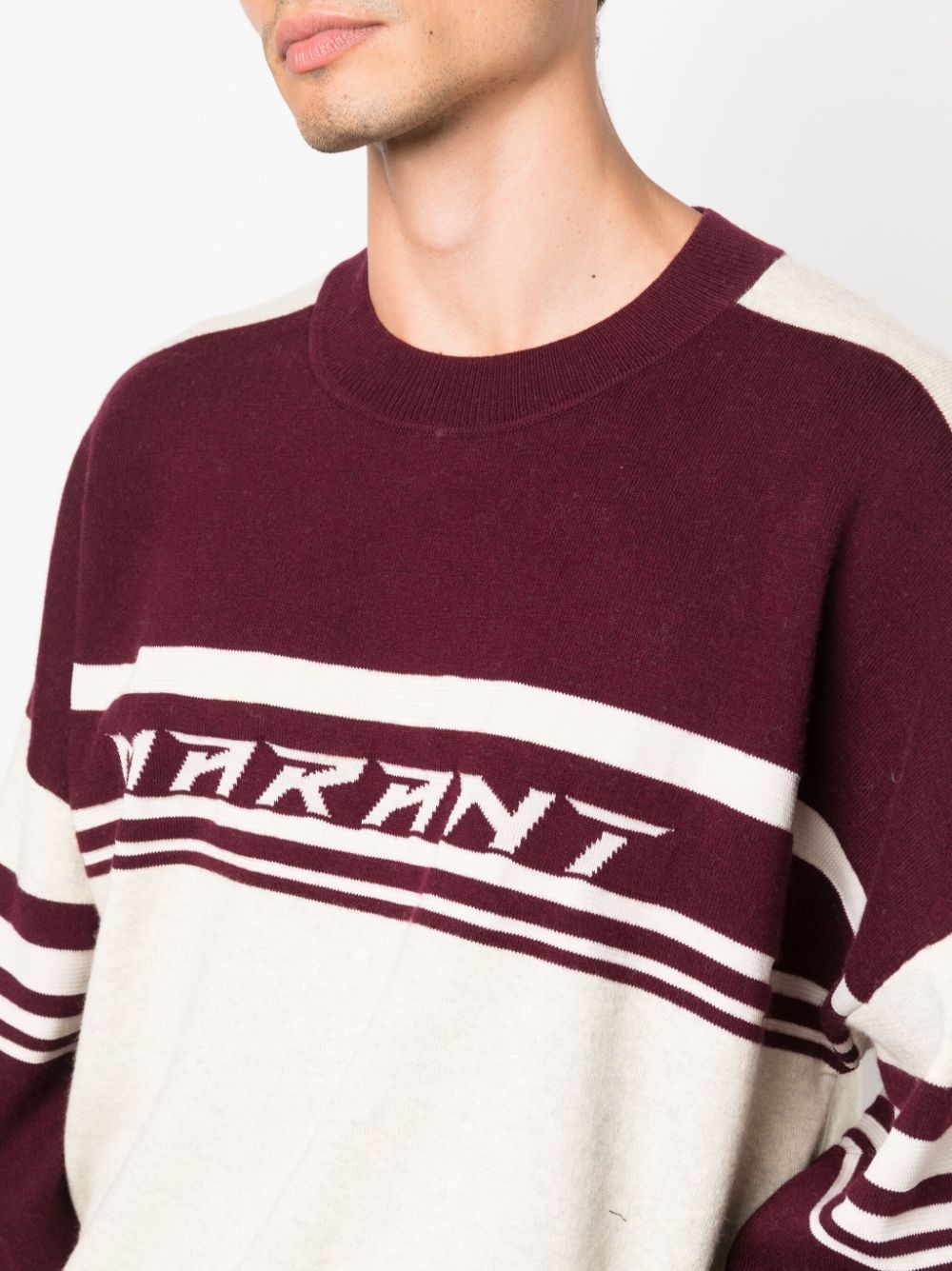 logo intarsia-knit jumper - 5