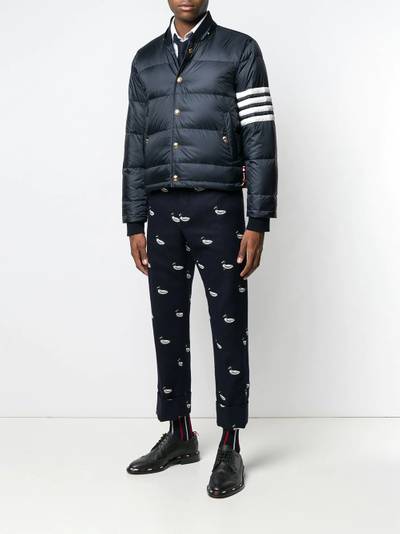 Thom Browne 4-bar Matte Nylon Bomber outlook