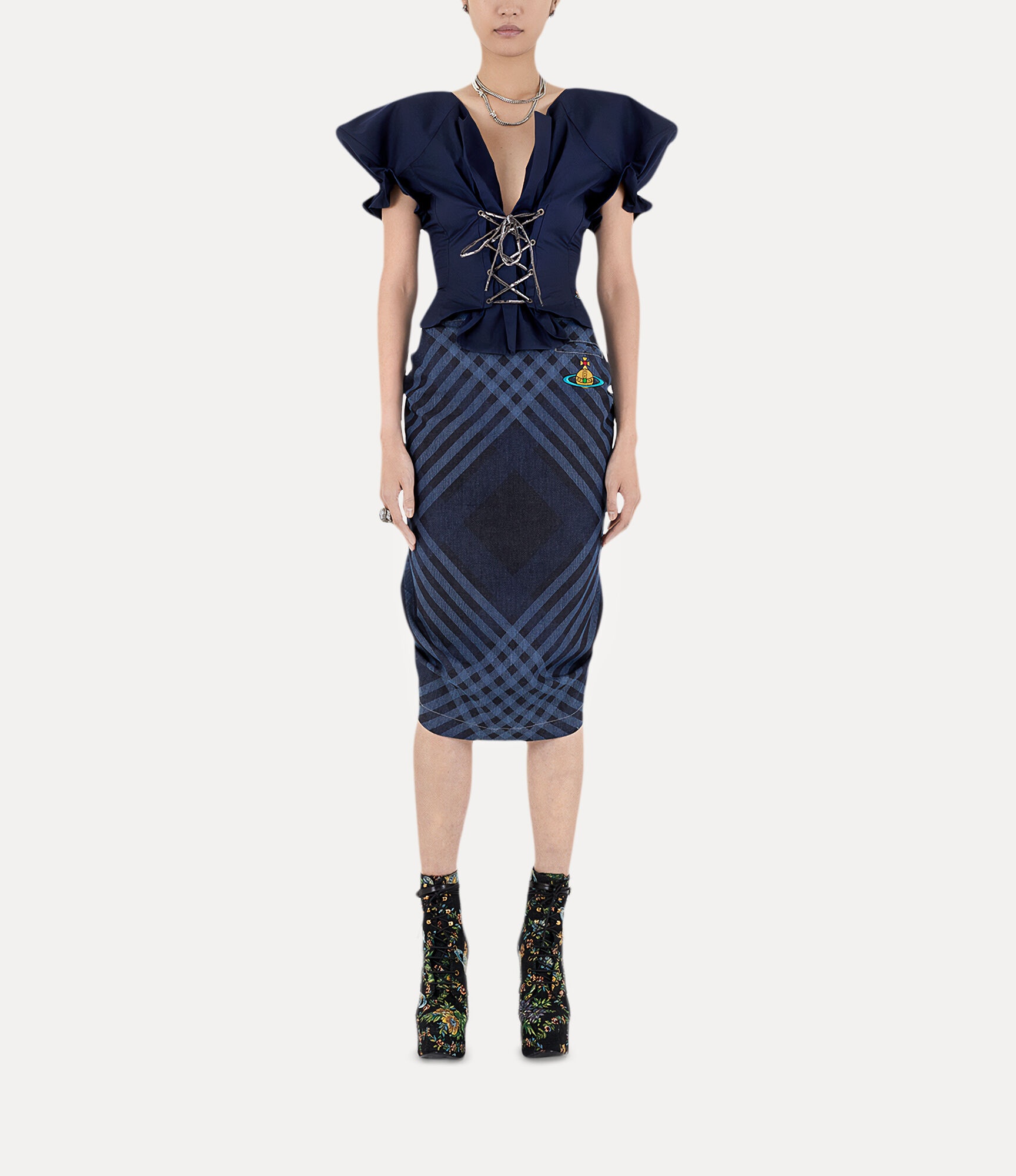 Vivienne Westwood｜SKIRTS (PLEAT SKIRT (19030011 W00ID K Vivienne Westwood PLEAT SKIRT | REVERSIBLE