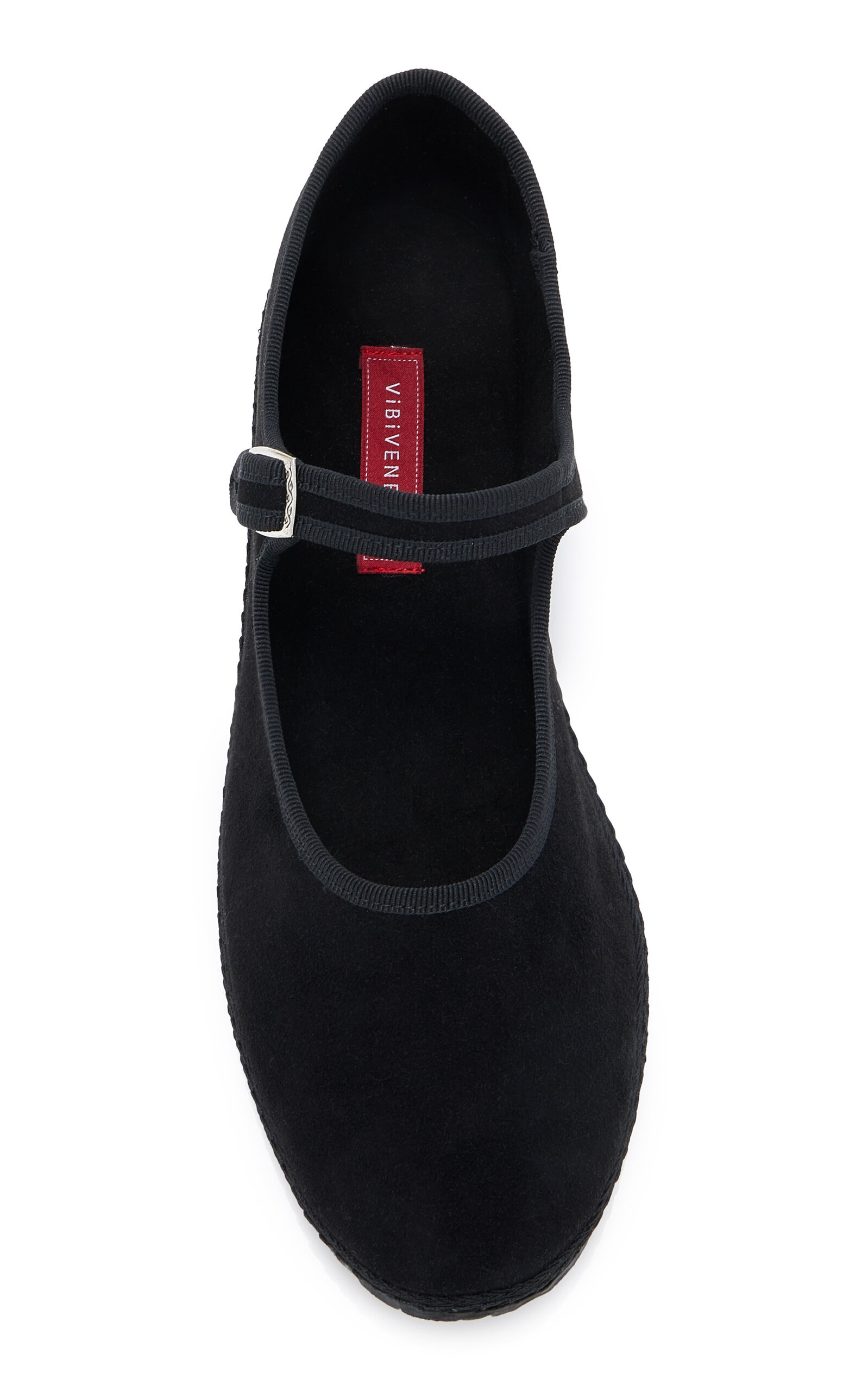 Suede Mary Jane Flats black - 3